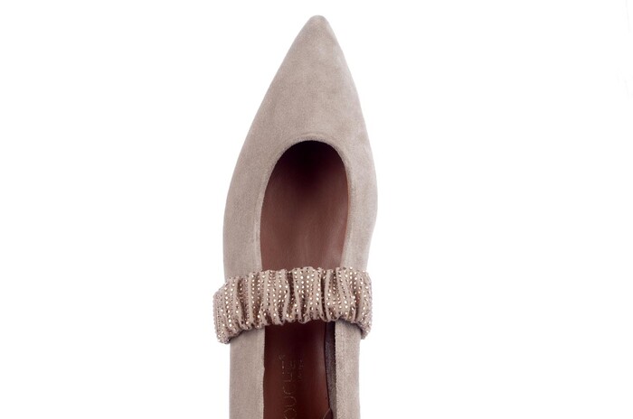 Babouche taupe/goud Sage-117 Bild