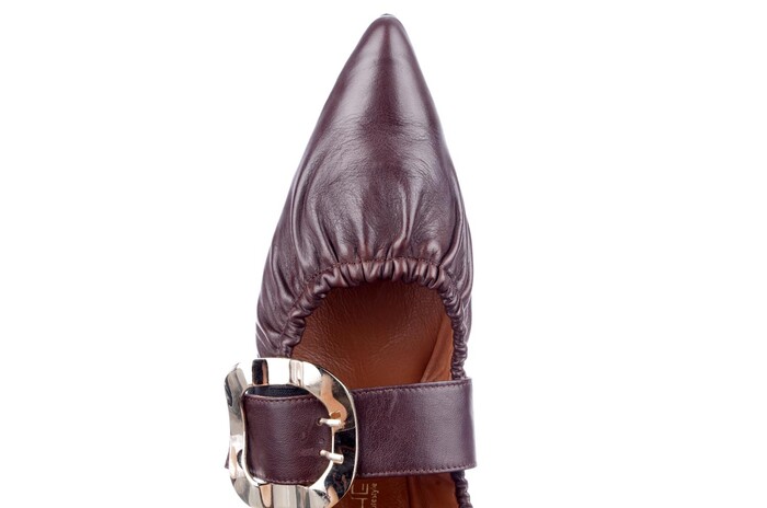 Babouche donkerbruin S-Sheila-1 Bild