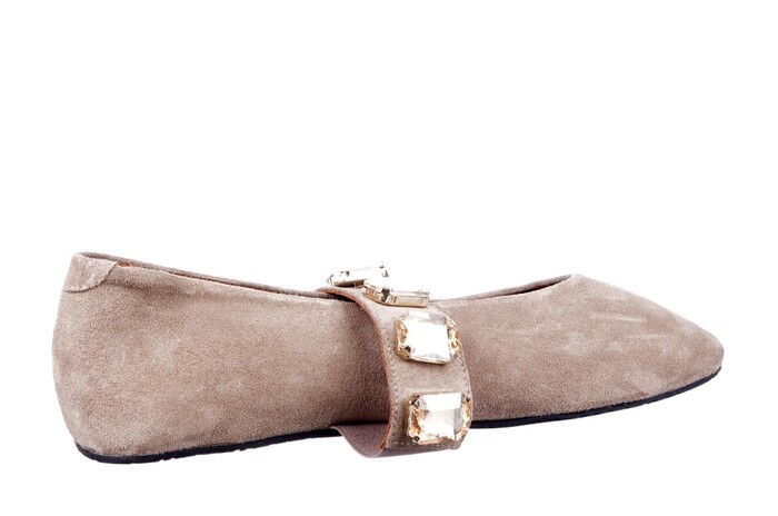 Babouche taupe Fabby-2  Bild