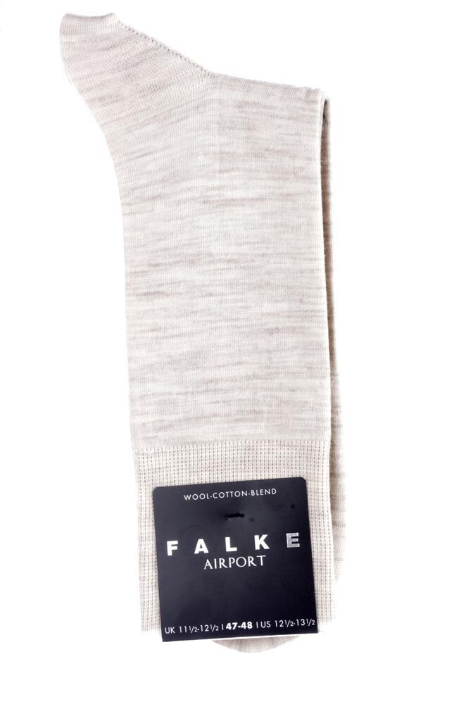 Herensokken licht beige Falke airport Bild