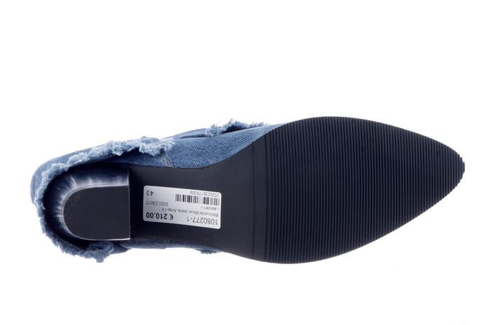Babouche blauw jeans Ama-13 Bild