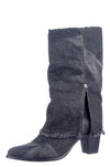 Babouche zwart jeans Ama-13 thumbnail