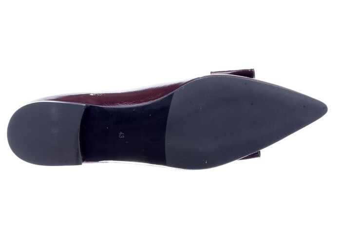 Babouche bordeaux lak Paola-12 Bild