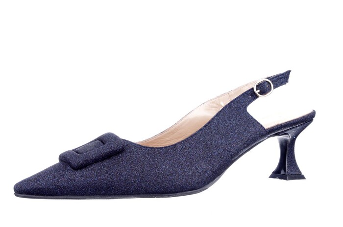 Babouche donkerblauw Freja-27 Bild