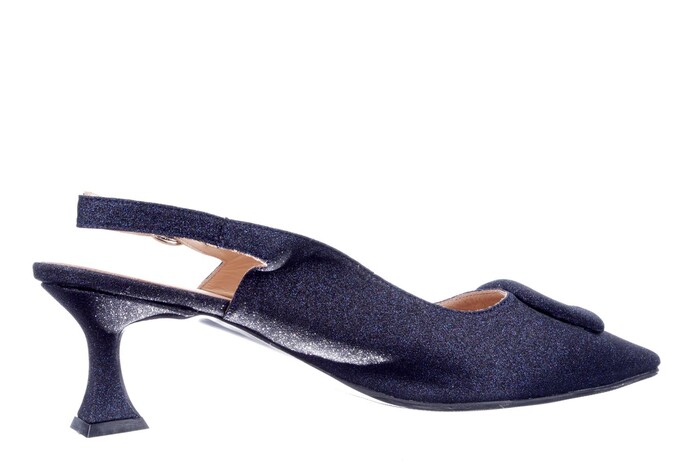 Babouche donkerblauw Freja-27 Bild