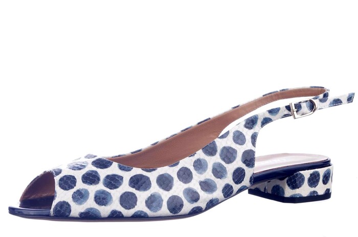 62325 CALANDSCHOEN BLAUW/WIT Bild