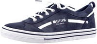 1354-314 mustang blauw veterschoen blauw