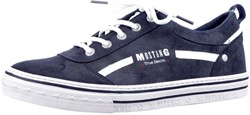 1354-314 mustang blauw veterschoen blauw