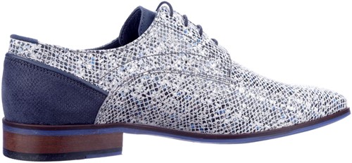 Maranello Berkelmans wit/blauw veterschoen wit/blauw-2