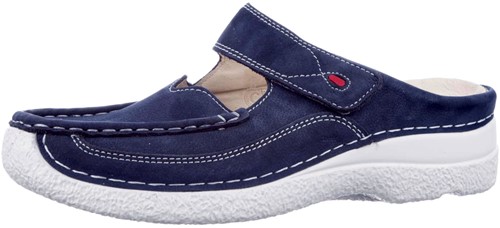 0622711 Wolky blauw slipper blauw