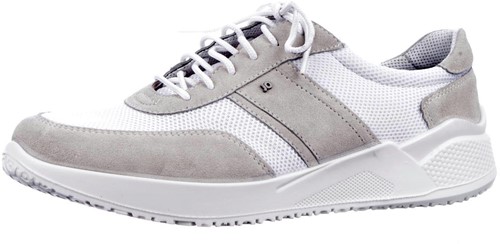 810397 Jomos wit/beige combi veterschoen wit/beige combi
