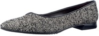 10800 Brunate zwart/wit ballerina zwart/wit