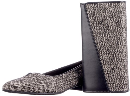 ST611 Brunate zwart/wit Damestas zwart/wit-3