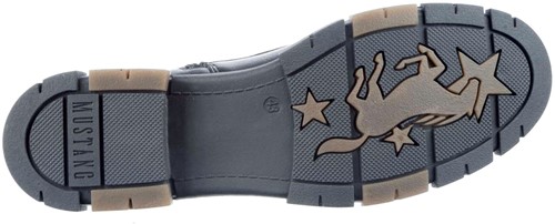 1443-502 Mustang zwart veterboot zwart-3