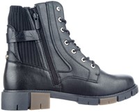 1443-502 Mustang zwart veterboot zwart-2
