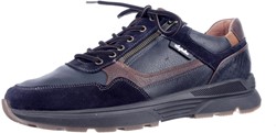 Australian blauw/cognac combi 15.1646.03 H veterschoen blauw/cognac combi