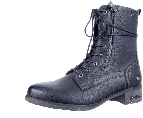 Mustang zwart 15M0062002 veterboot zwart