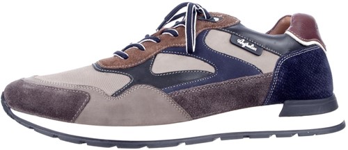 Australian grijs/taupe/blauw combi 15.1669.03-KK6 veterschoen grijs/taupe/blauw combi