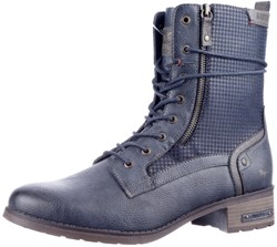 Mustang blauw 15M0062001 veterboot blauw