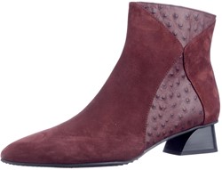 Brunate bordeaux 38290 enkellaars donkerbruin