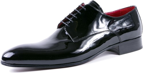 1890201 Giorgio zwart lak veterschoen zwart lak