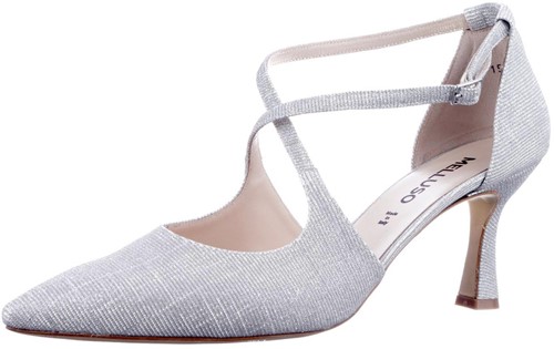 Melluso E1631Q Argento pump zilver