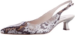 Melluso D201 Brown slingback bruin python