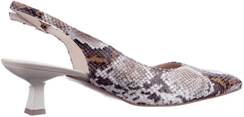 Melluso D201 Brown slingback bruin python-2