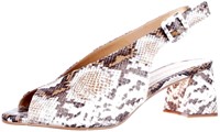 Melluso N622Q Brown slingback bruin python