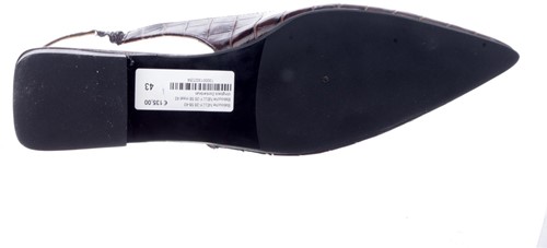 Babouche NELLY-26 58 slingback Donkerbruin-3